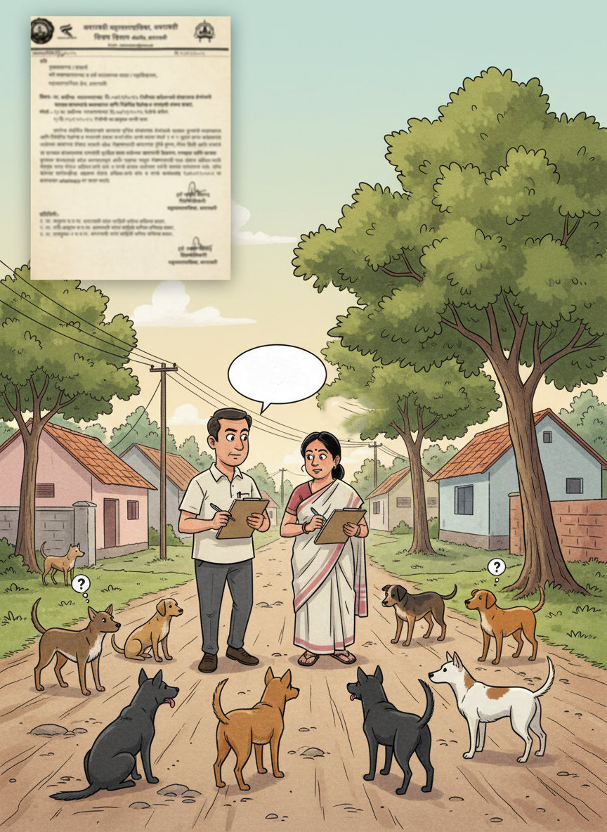 राज्यातील शिक्षकांना कुत्र्यांच्या व्यवस्थापनाचे आदेश